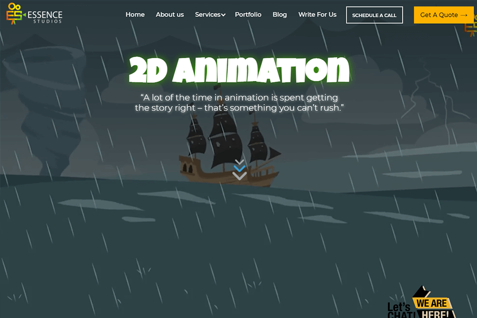 essence studios 2d animation