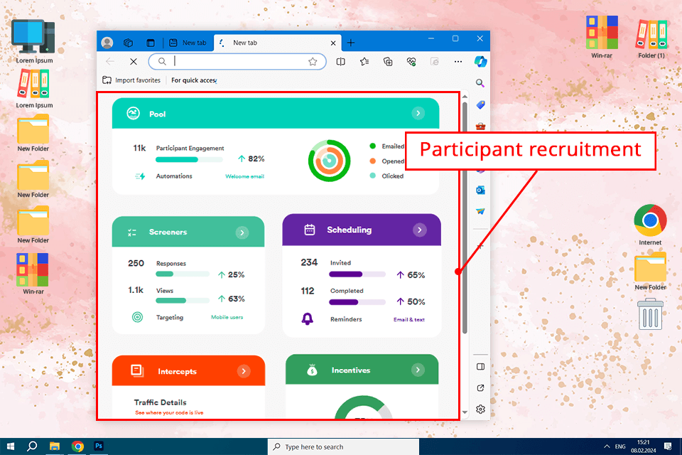 ethnio user research software interface