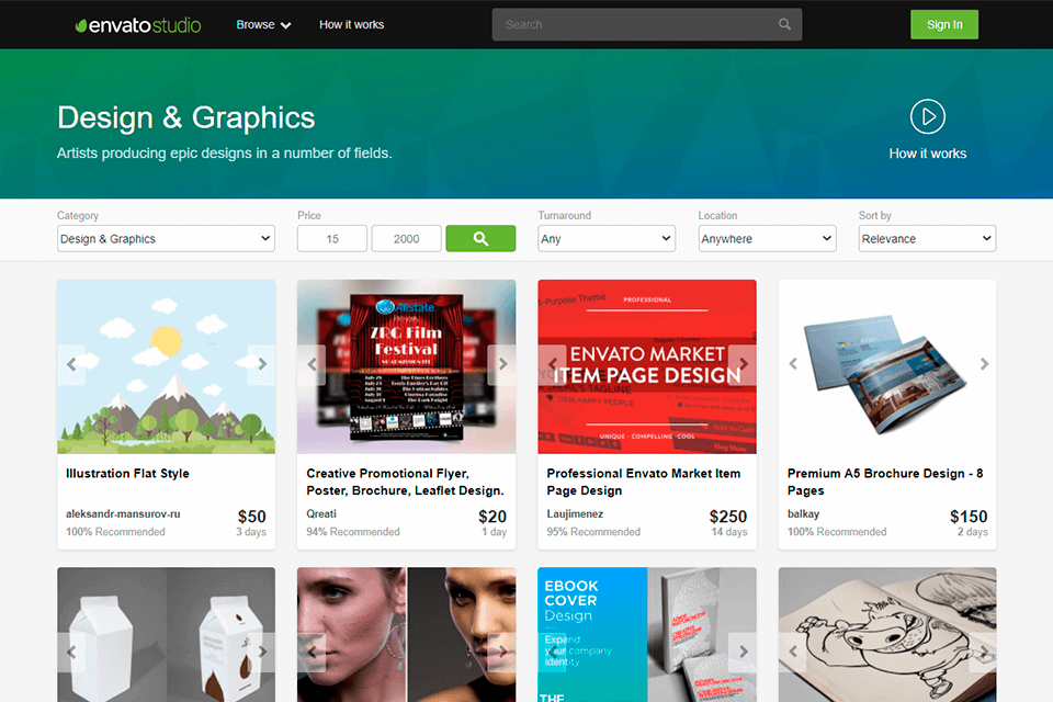 evanto studio freelance services for businesses