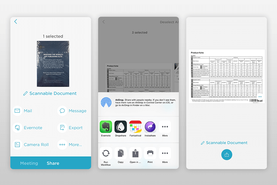 evernote scannable receipt scanning software interface