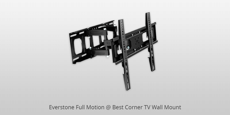 everstone full motion corner tv wall mount