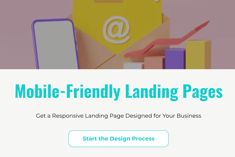 evolving digital web design landing page