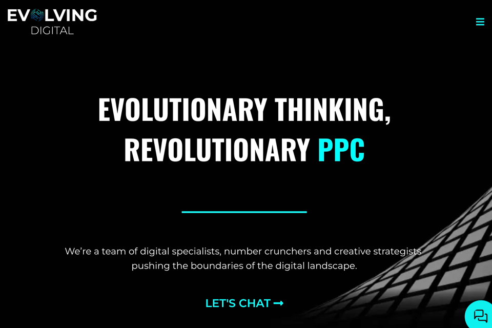 evolving digital website