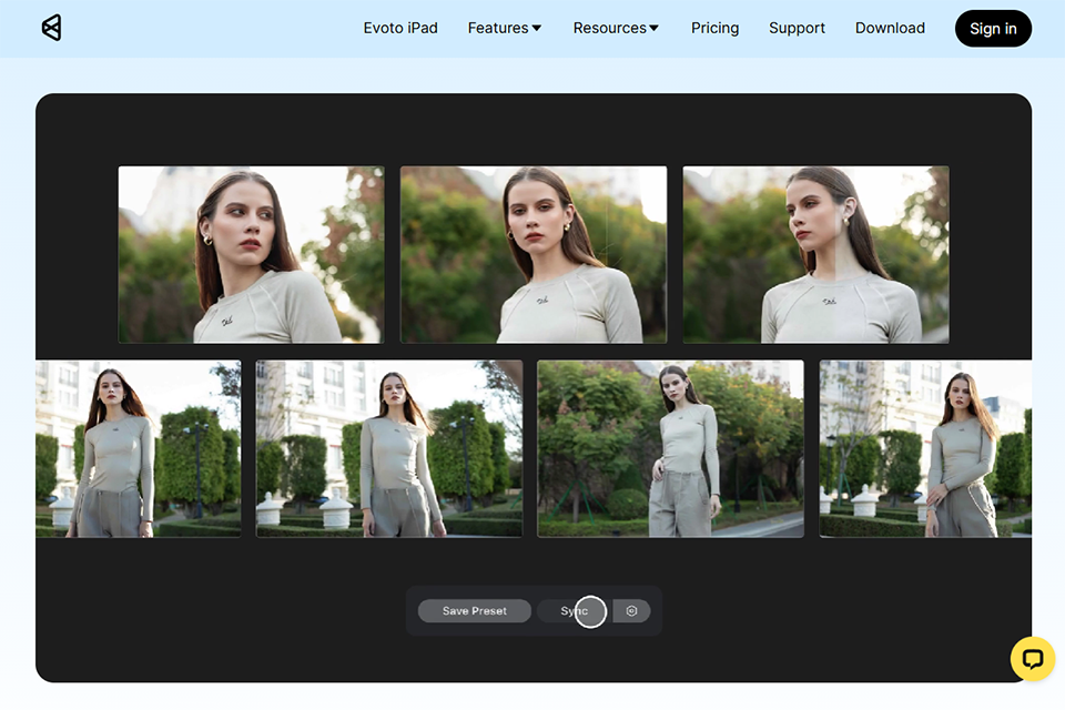 evoto ai batch photo editor