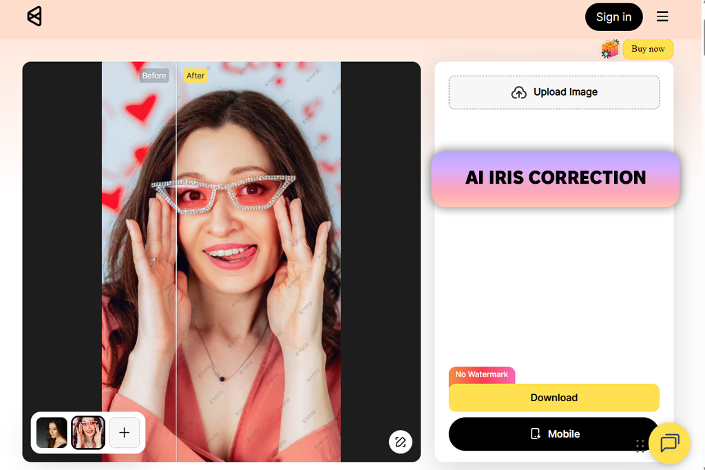 evoto ai eye contact correction online
