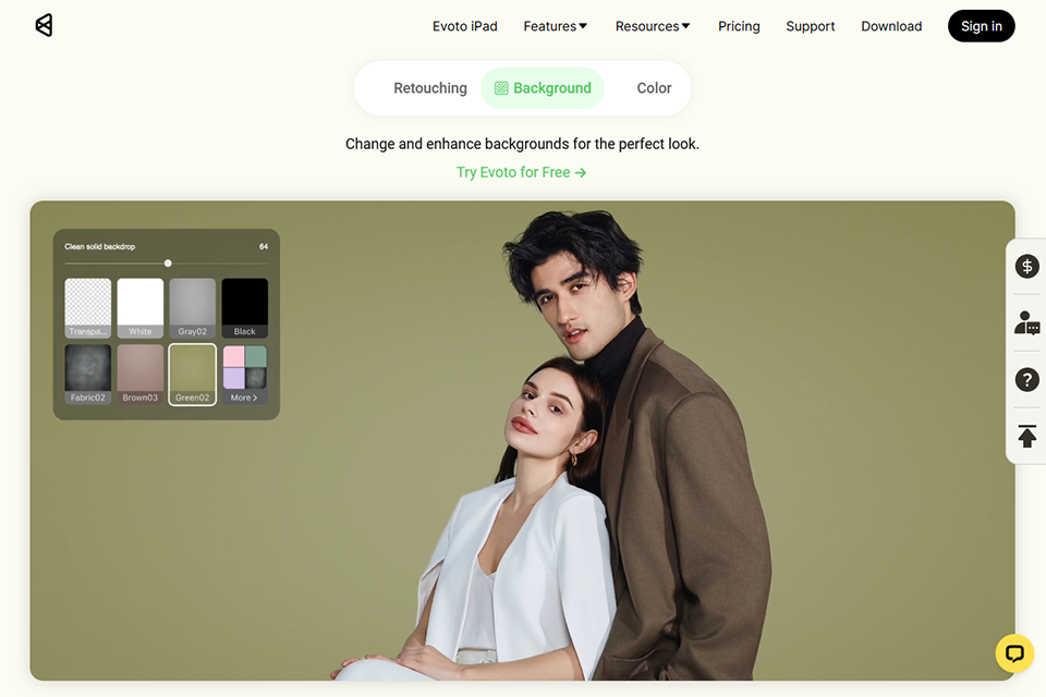 evoto ai free photo editing app