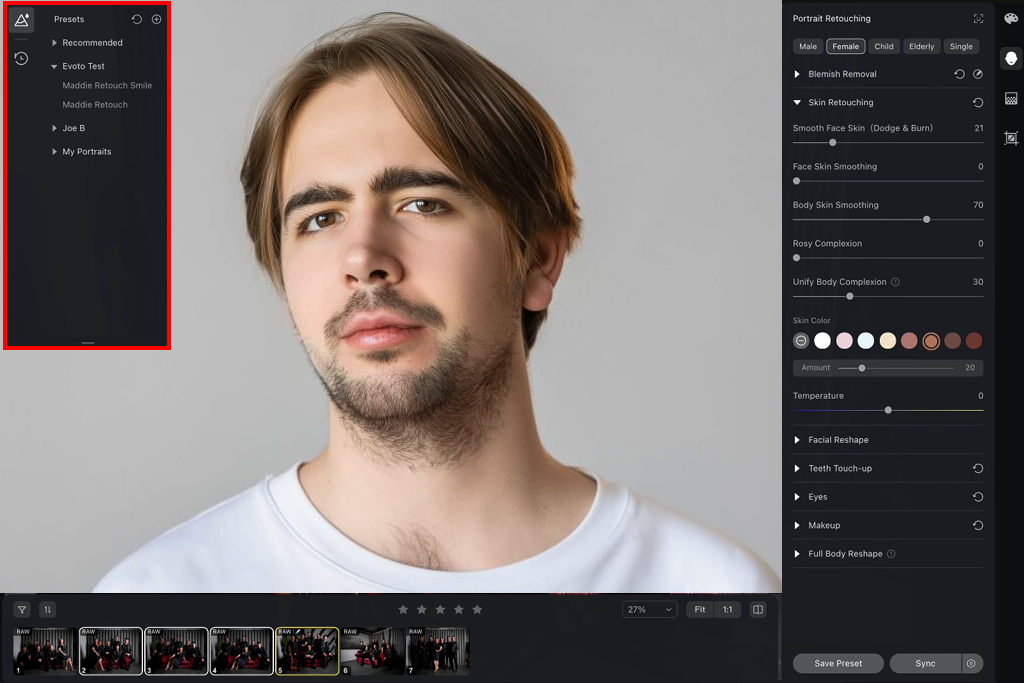 evoto ai presets