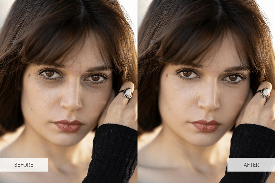 example remove eye bags from photo before after