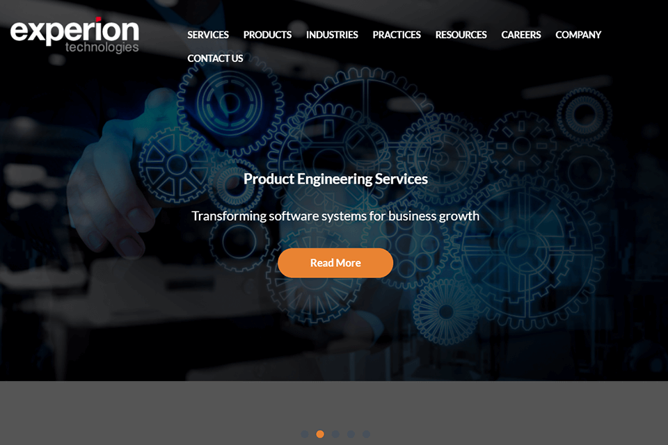 experion techmologies software development company interface