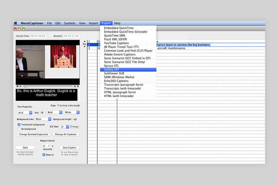 export moviecaptioner review
