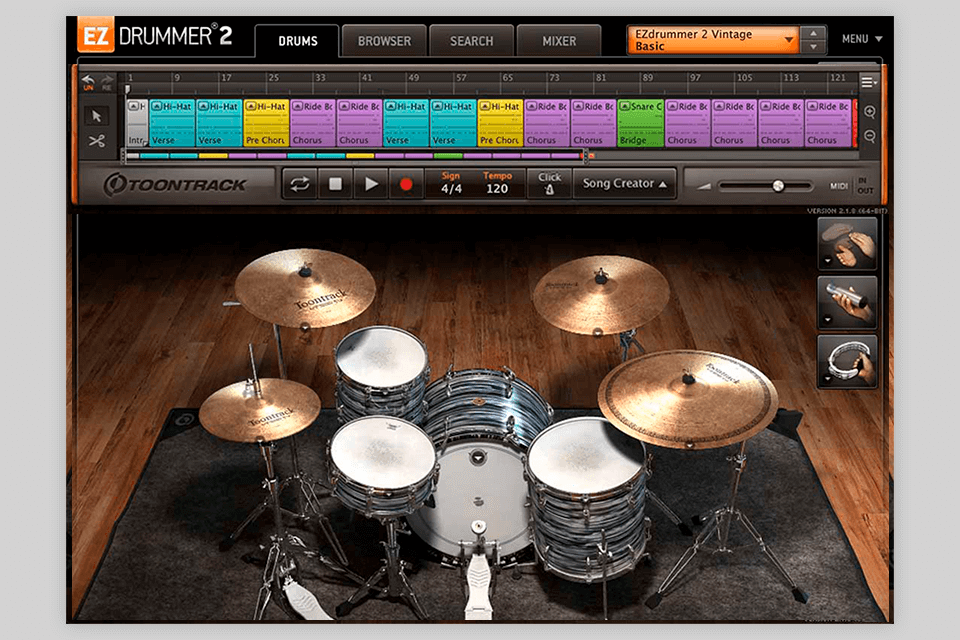 Virtual drum