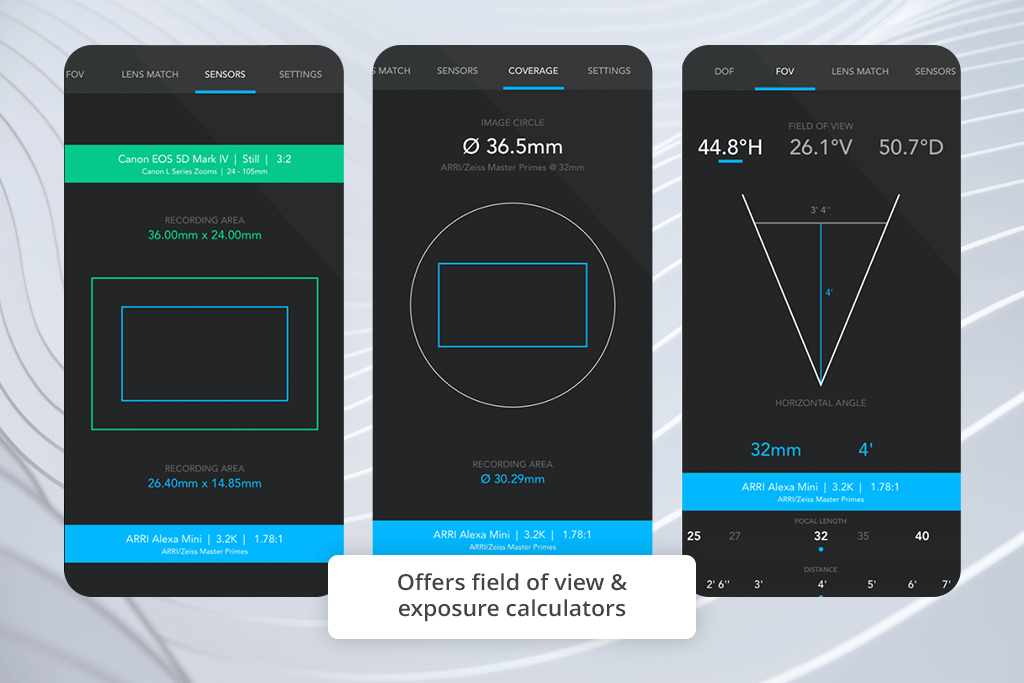 f8 lens toolkit depth of field calculator