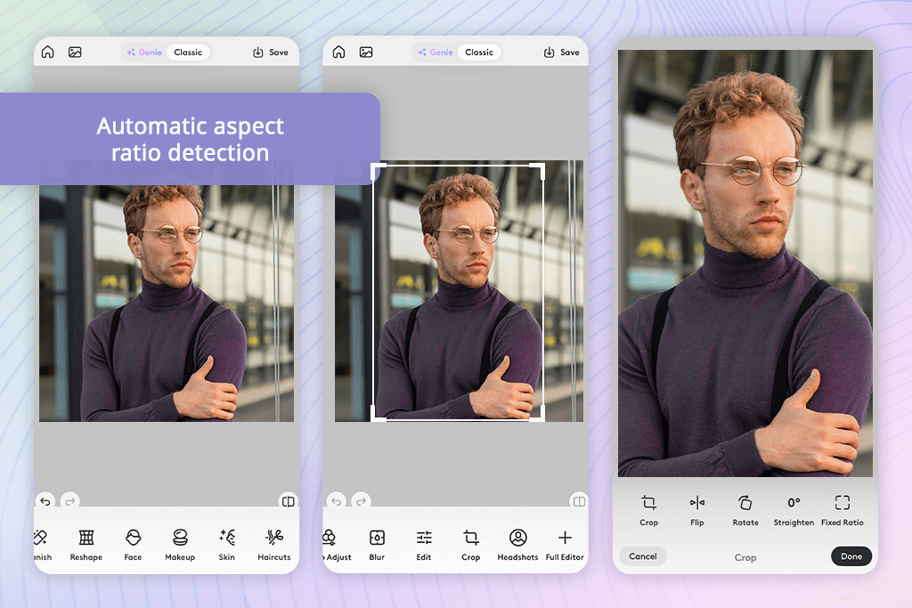facetune cropping pictures app