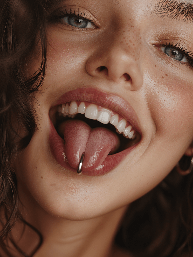 fake tongue piercing filter