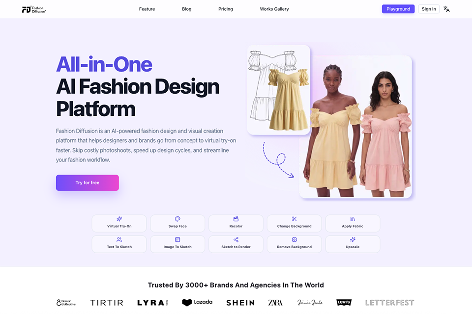 fashiondiffusion ai random outfit generator