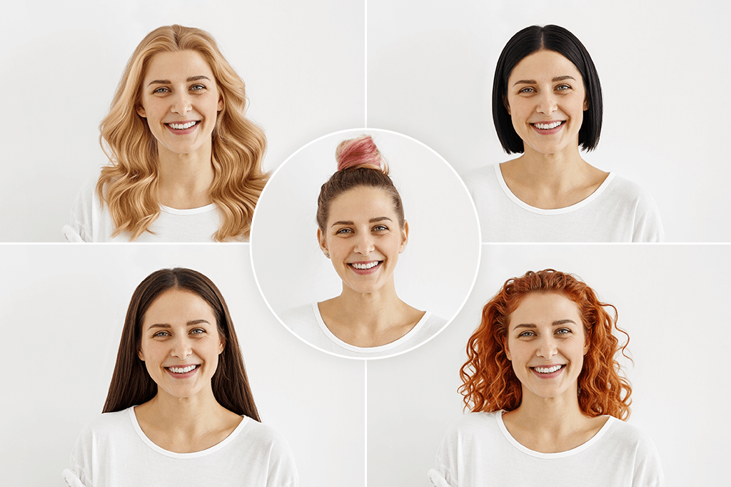 female hairstyle app color