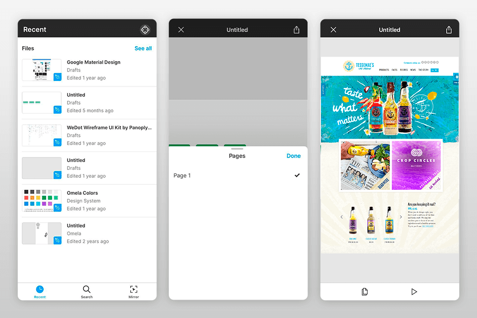 تطبيق figma لواجهة مصممي الويب
