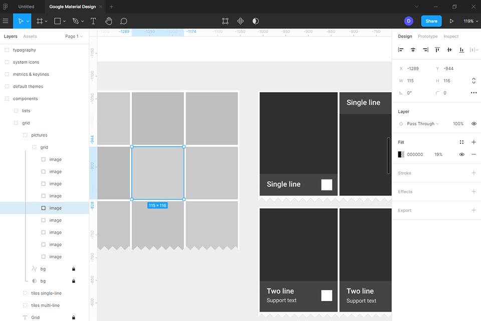 figma prototyping tools interface