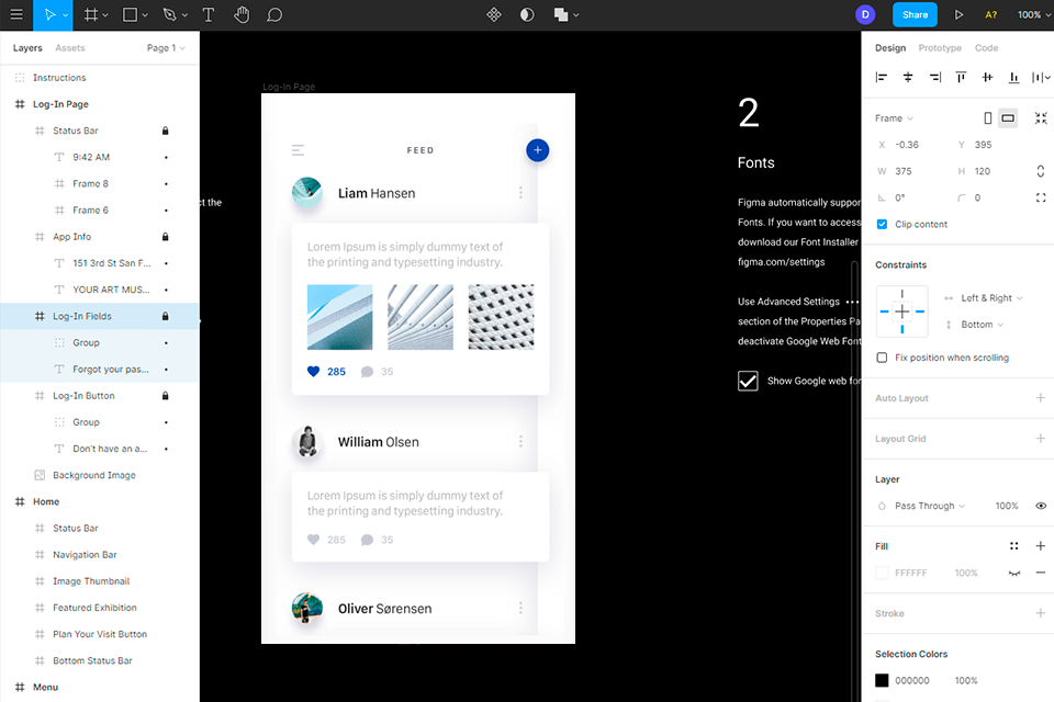 figma ui design software interface