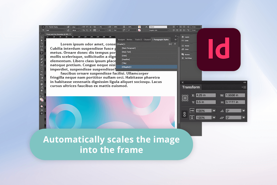 indesign interface