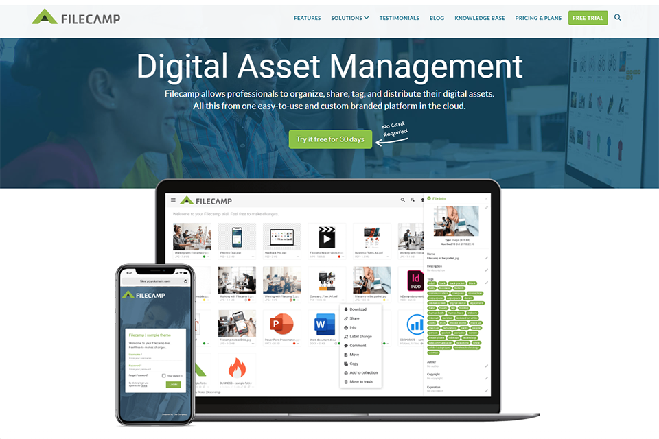 filecamp asset management software