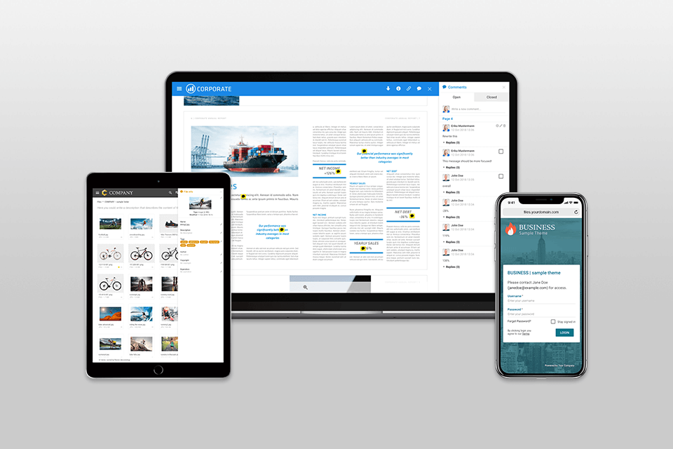 filecamp multiple themes