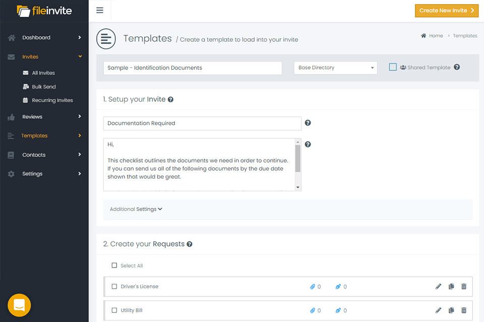 fileinvite واجهة سحابة بديلة لمستند wondershare
