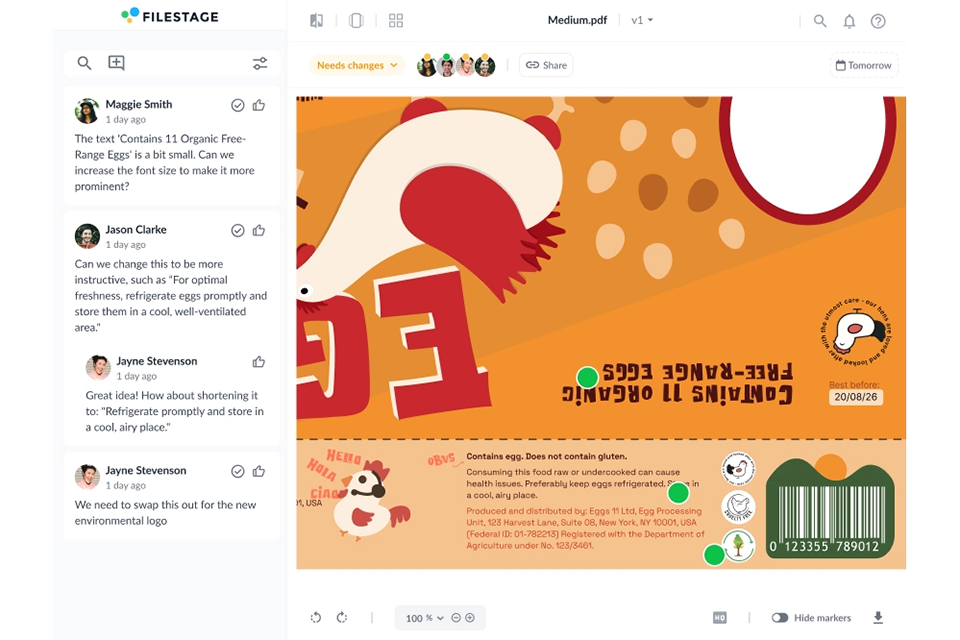 filestage io packaging design software