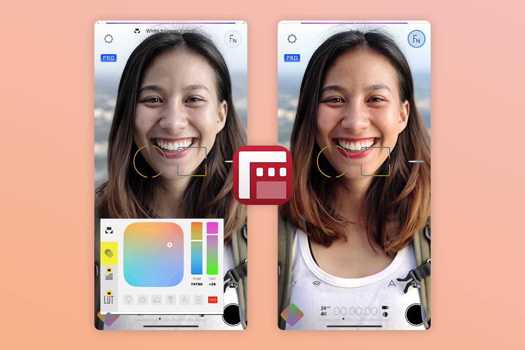filmic pro video color correction app