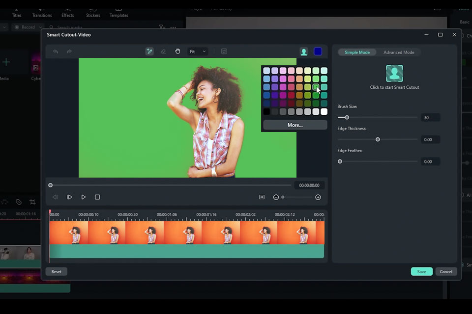 filmora ai video editor interface