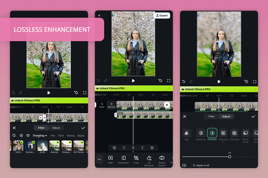 filmora interface