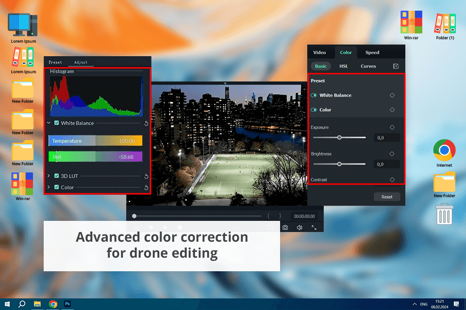 filmora drone video editing software