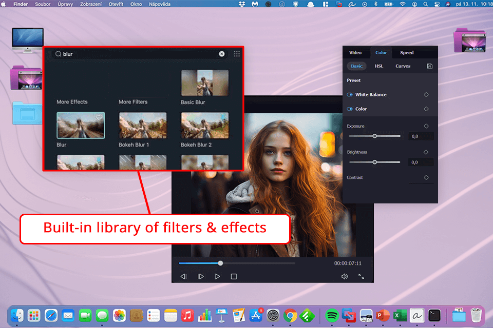 filmora for mac screen