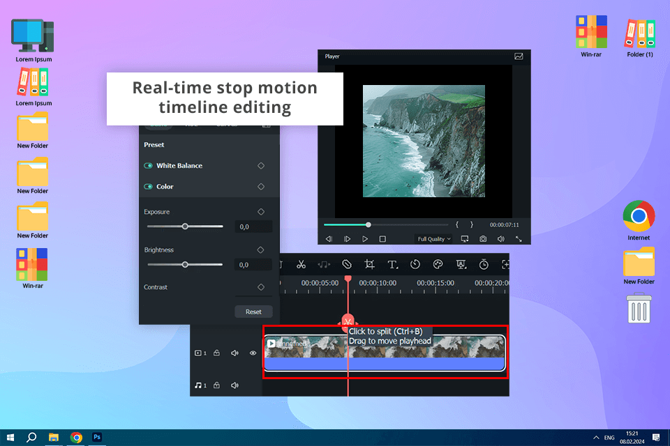 filmora free stop motion software
