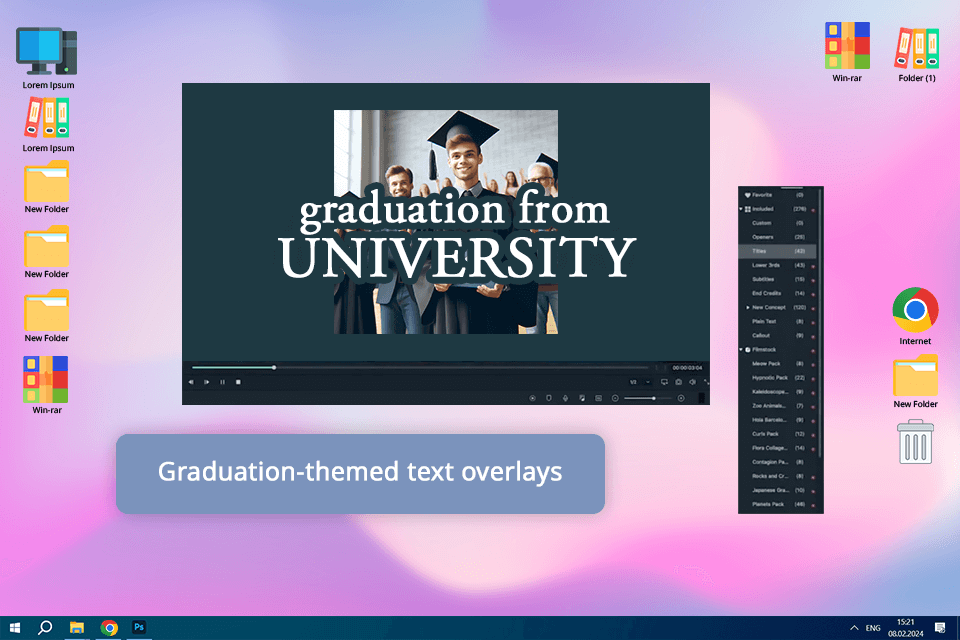 filmora graduation slideshow maker