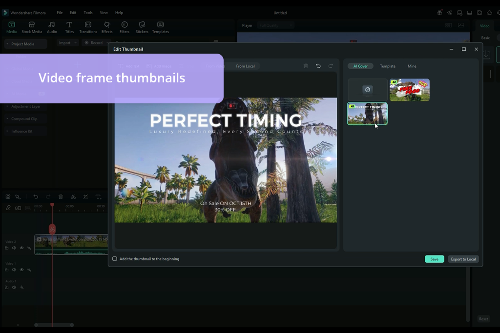 filmora thumbnail creator