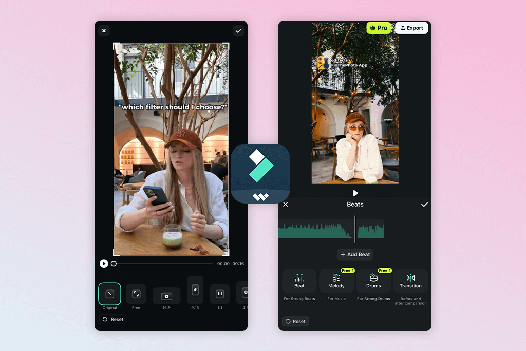 filmora youtube shorts app