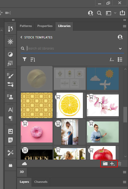 مرشح لاستخدام مكتبات ألوان adobe cc