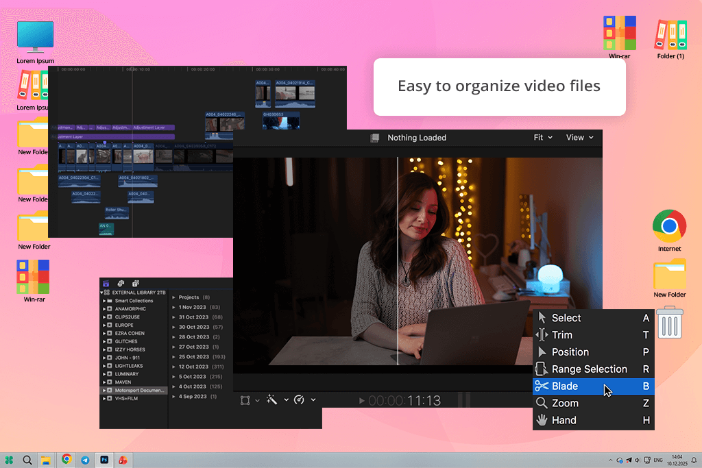 final cut pro split screen video editor