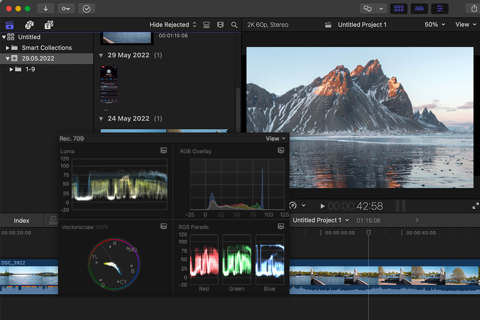 final cut pro video editing software for mac interface