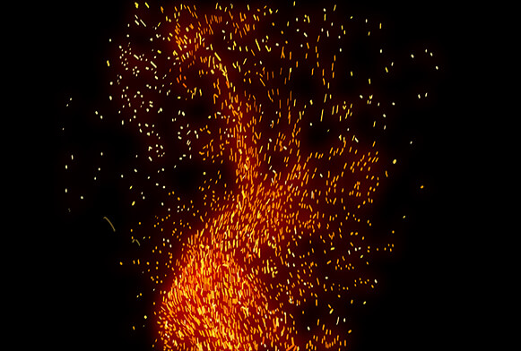 Fire Sparkles Background