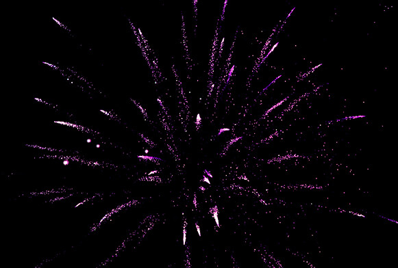 fogos de artifício roxos de jogo explodem sprites de efeito de