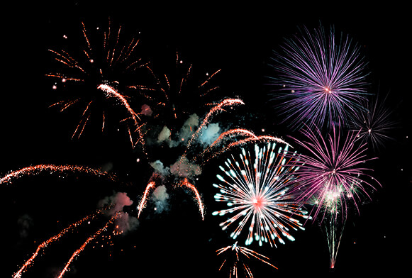 superpositions de feux d'artifice gratuites
