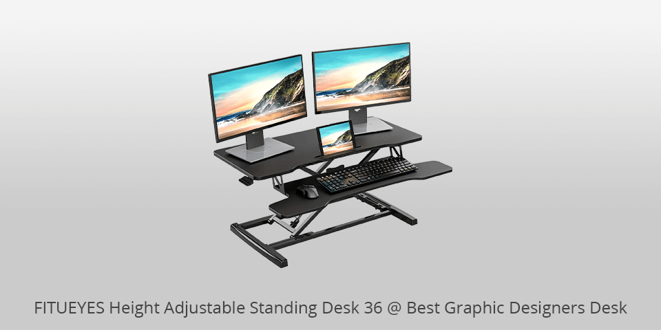 fitueyes height adjustable graphic designers desk