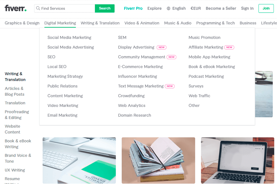 fiverr freelance service for businesses