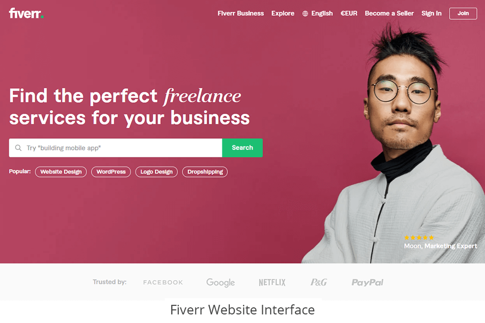 fiverr interface