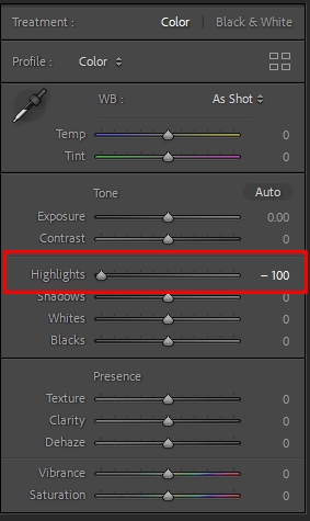 fix overexposed photos in lightroom highlights