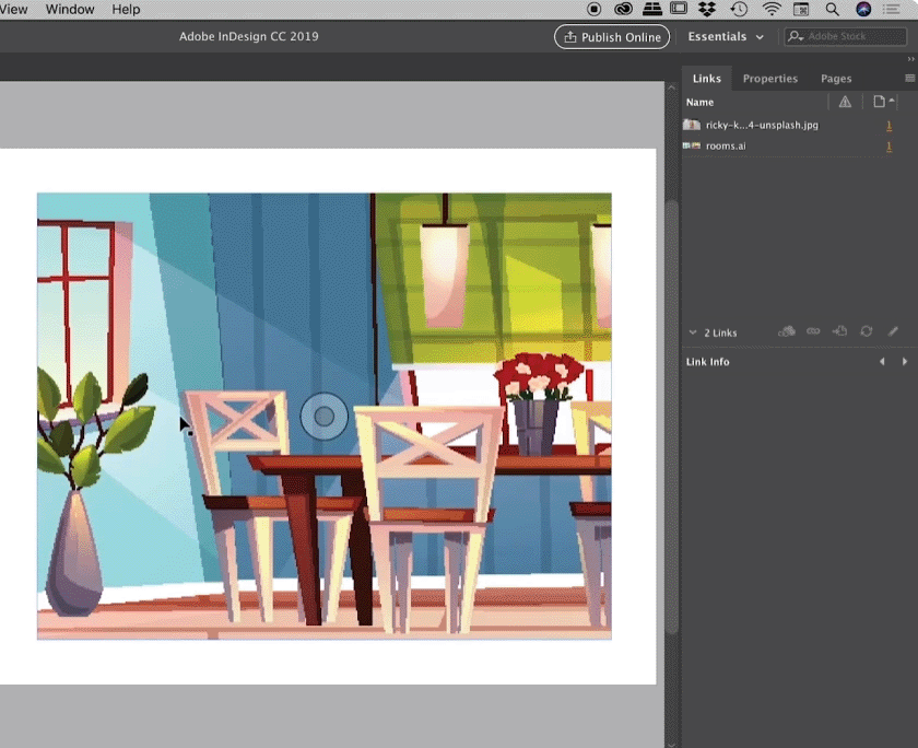 fix pixilation in adobe indesign gif