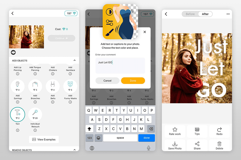 fix the photo editor tune add caption to photo app