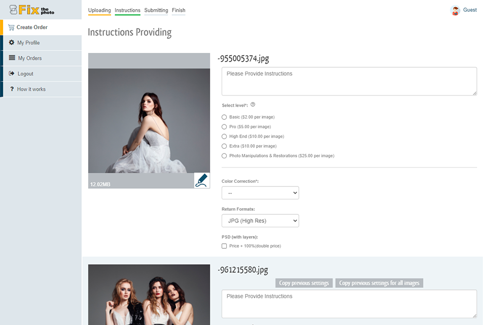 fix the photo vs photographeredit sign up process